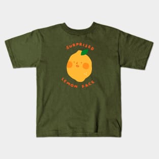 Surprised Lemon Face Kids T-Shirt